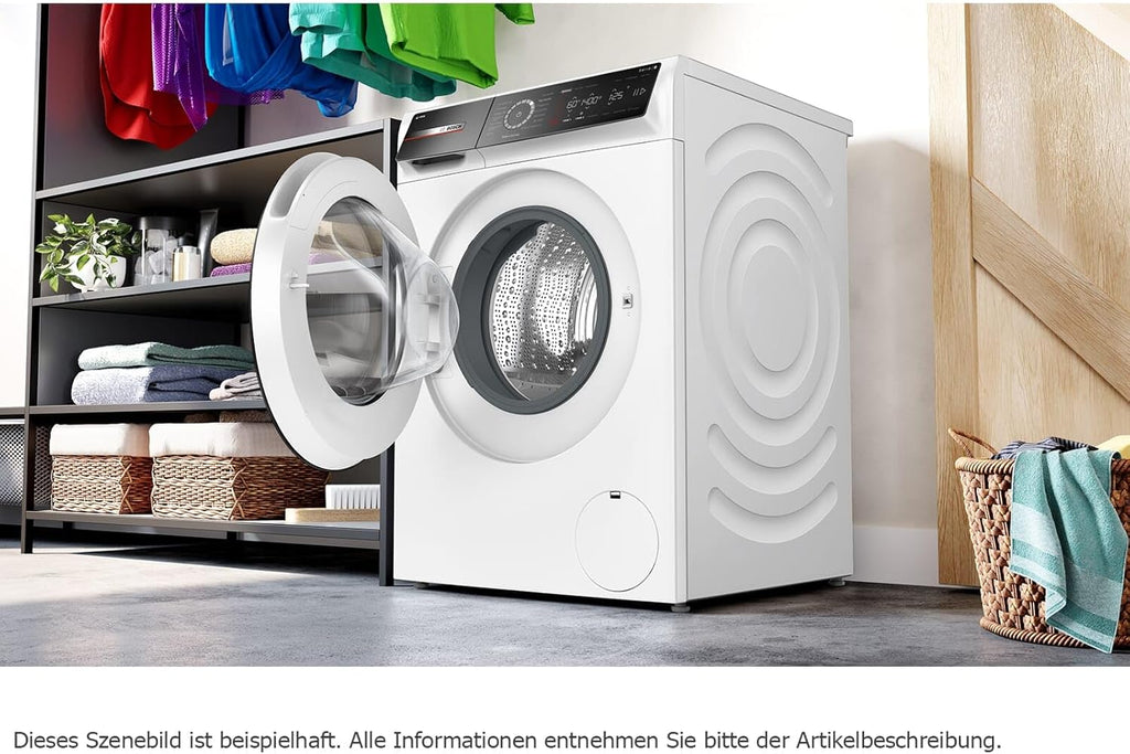 BOSCH WAN28127 Lavatrice Serie 4, a carica frontale, capacità 8 kg, 1400 giri/min, Iron Assist, Active Water Plus, EcoSilence Drive, Speed Perfect, bianco, 60 cm