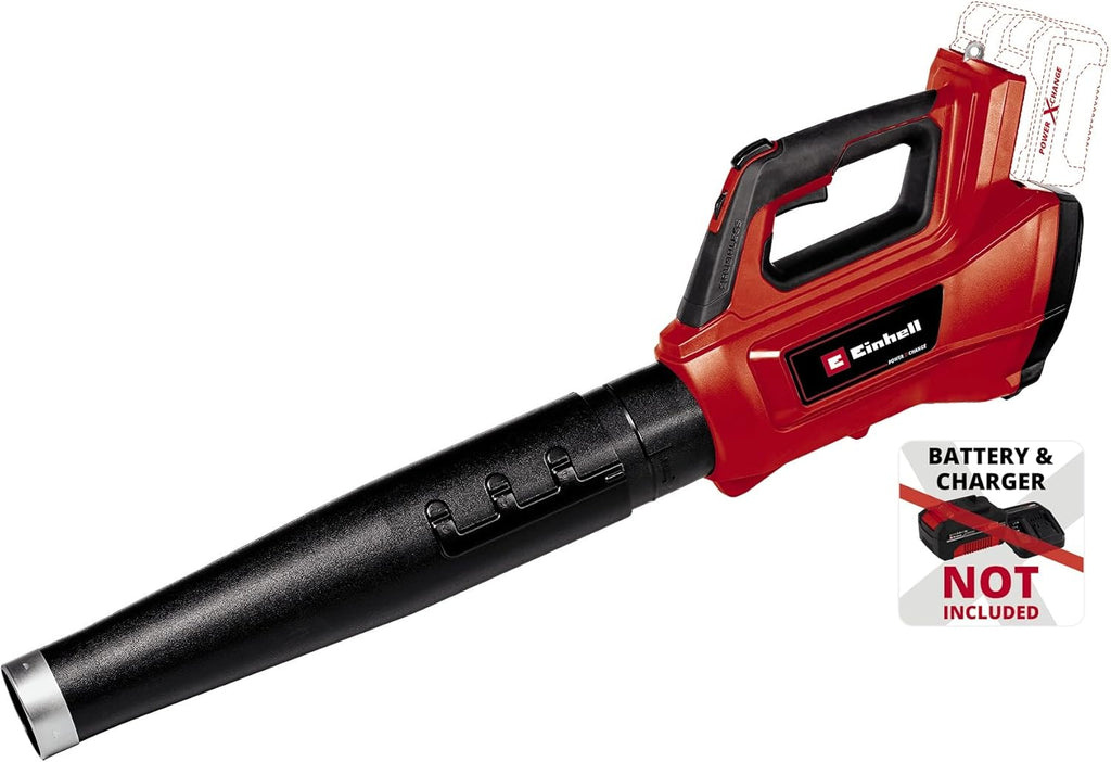 Einhell Soffiatore a batteria professionale GP-LB 36/210 Li E-Solo Power X-Change (Agli ioni di litio, potenza di soffiaggio 816 m³/h, interruttore turbo, tubo a 3 livelli e rimovibile, senza batteria e caricabatteria)