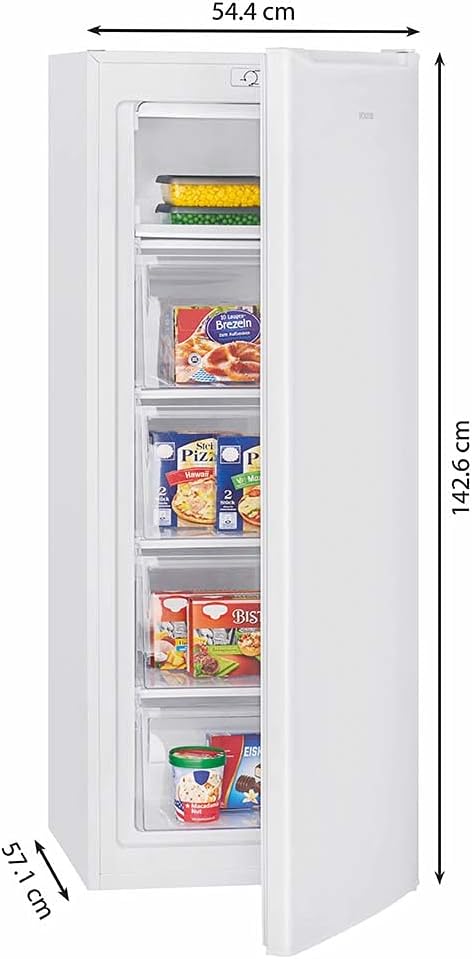Bomann Congelatore a pozzo | Congelatore verticale | Congelatore | Capacità netta 168 litri | Porta reversibile | Scomparto congelatore 4 stelle | GS 7340 inox