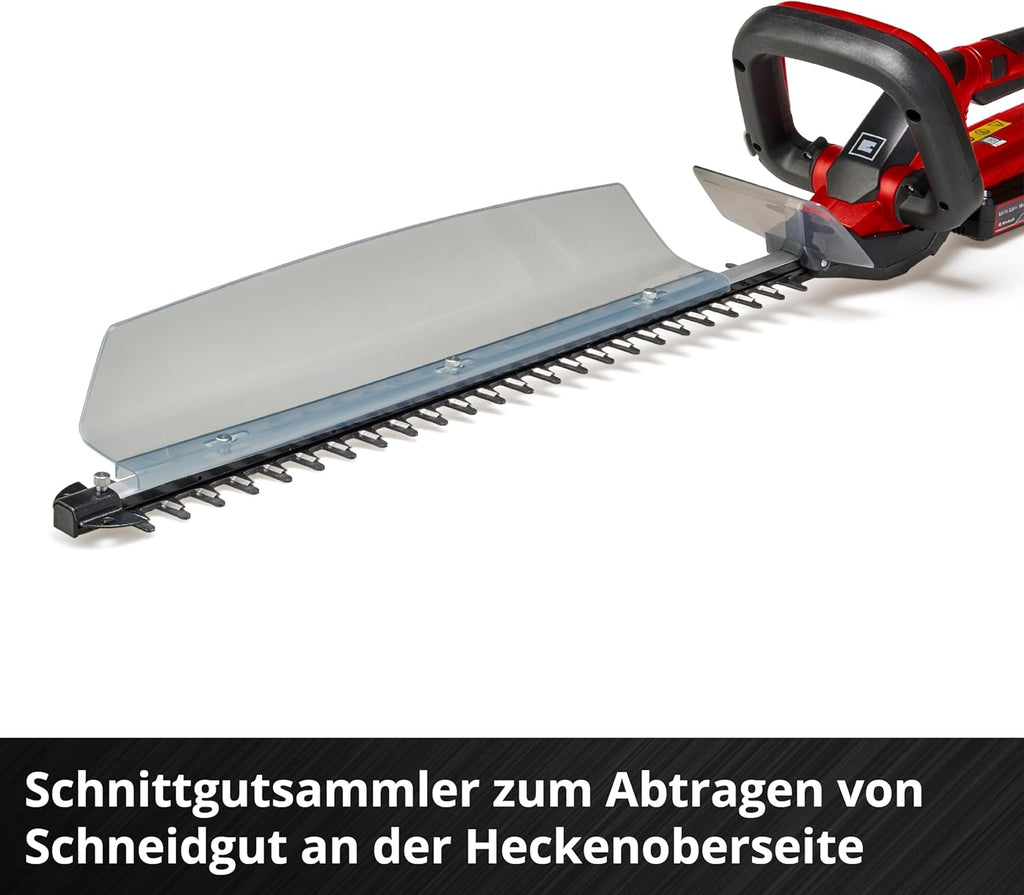 Einhell Tagliasiepi a batteria GC-CH 1855/1 Li-Solo Power X-Change (18 V, lunghezza di taglio 55 cm, distanza tra i denti 18 mm, con raccoglierba, senza batteria)
