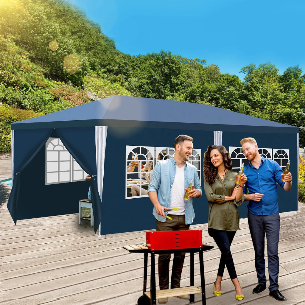 Sonnewelt Padiglione 3x6m Gazebo Impermeabile con Pareti Laterali