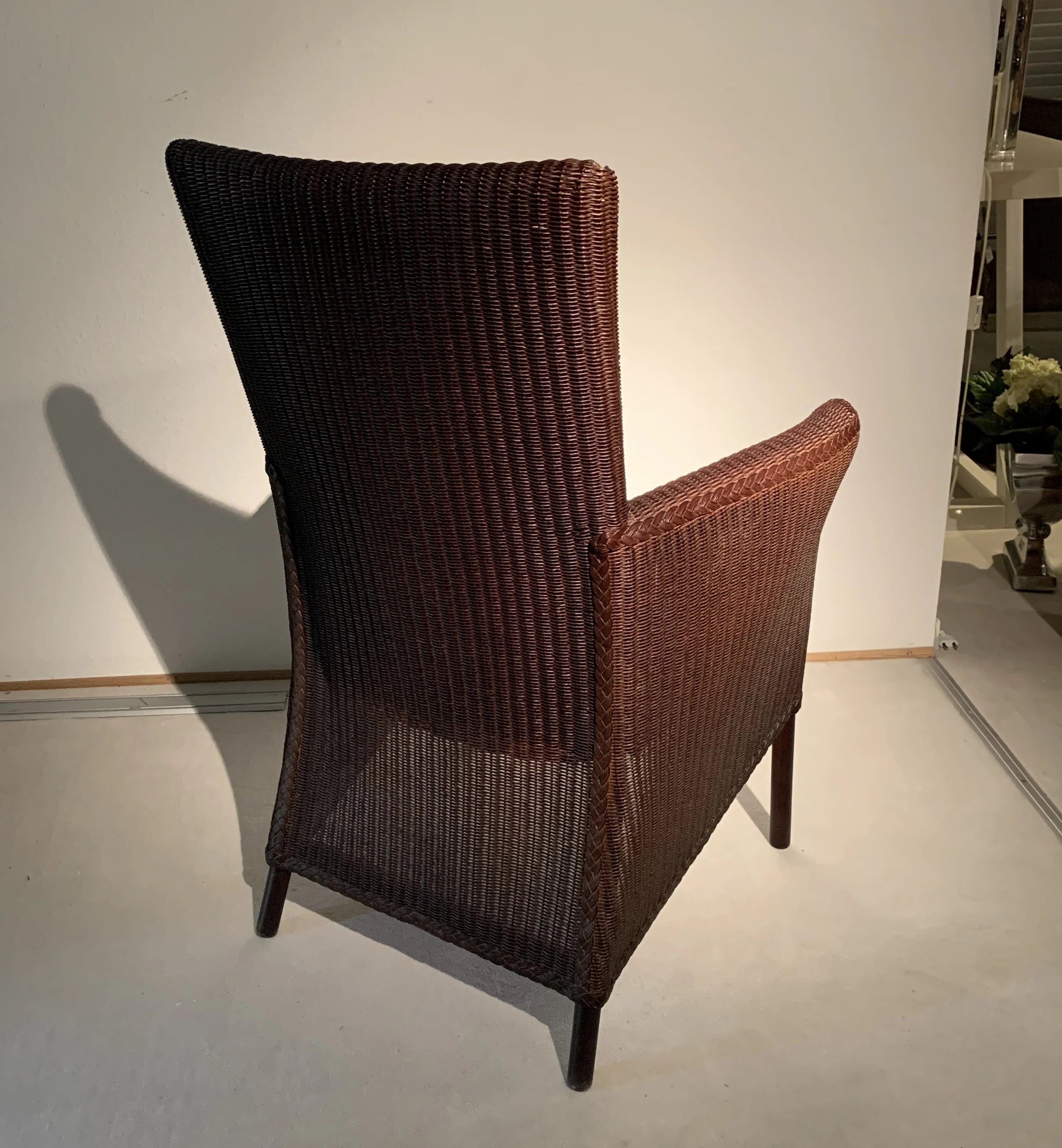Lloyd Loom of Spalding Sessel Boston Dining Chair gepolstert