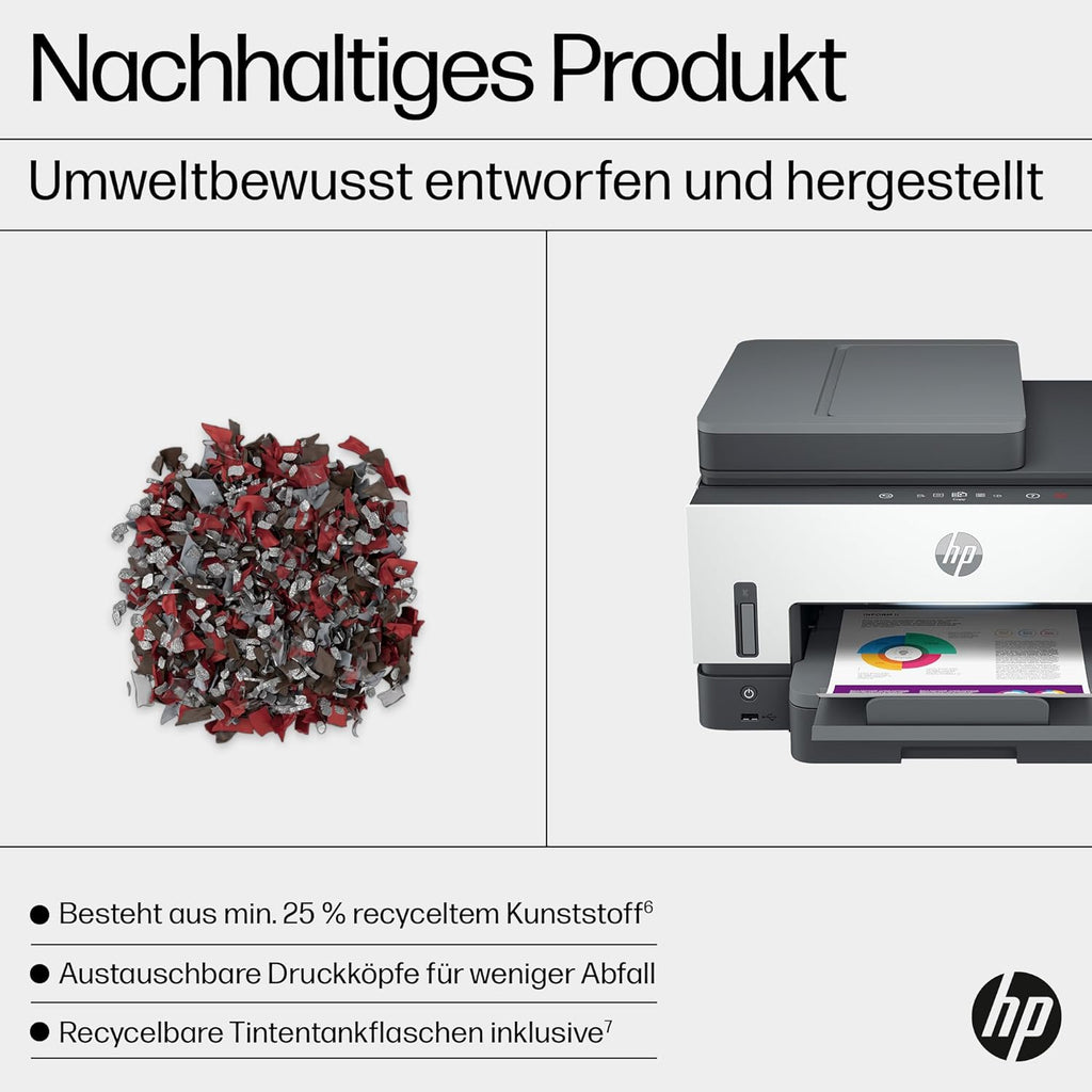 Stampante multifunzione HP Smart Tank 7605 4-in-1 (Wi-Fi; fronte/retro; ADF) – 3 anni di inchiostro incluso, 3 anni di garanzia, serbatoio inchiostro grande, alta autonomia, stampa di alta qualità