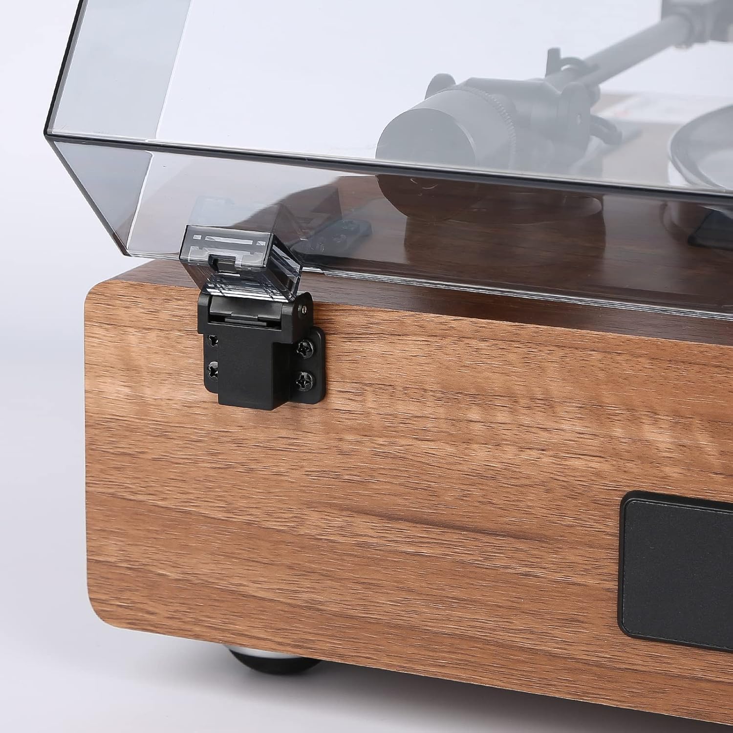 1 by ONE Plattenspieler mit Integrierten Lautsprechern Bluetooth 33/45 U/min Riemenantrieb MM Vinyl Record Player mit Auto-Stopp Funktion Phono-Vorverstrker