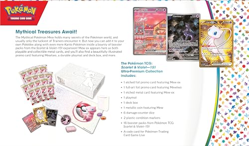 Pokemon TCG Scarlatto e Violetto 3.5 Pokemon 151 Ultra Premium Collection