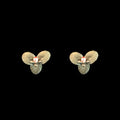 Ninfea - Orecchini a perno 3 petali