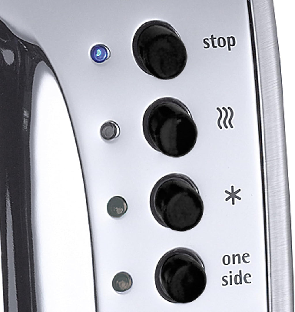 WMF Stelio Tostapane 2 fette in acciaio inossidabile, tostapane a doppia fessura con accessorio per panini, funzione bagel, 7 livelli di doratura, 900 W, tostapane in acciaio inossidabile opaco