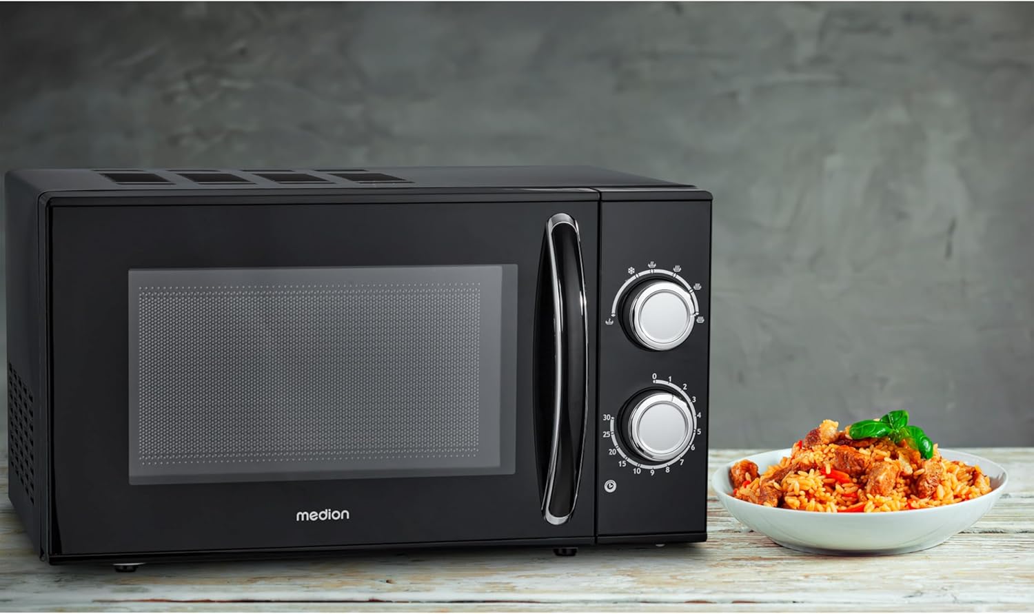 MEDION Forno a microonde (20 litri, 700 watt, compatto e salvaspazio, 5 livelli di potenza, funzione scongelamento, timer, MD11475) bianco