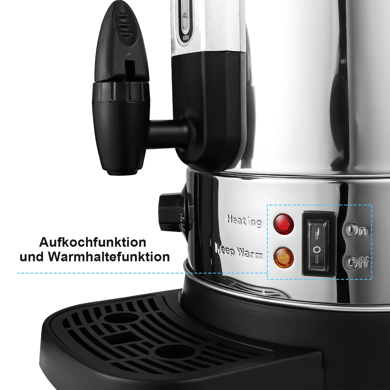 Sonnewelt Heiwasserspender Glühweinkocher 8L