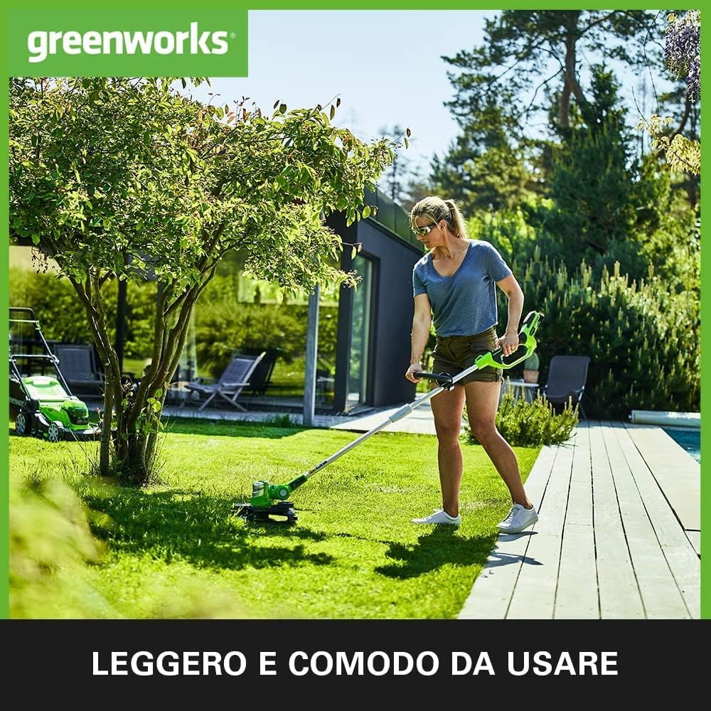 Greenworks 48V (2x24V) Selbstfahrender Akku Rasenmäher für große Flächen bis zu 480m², 46cm Schnittbreite, 55L Sack PLUS zwei 4Ah-Akkus und Doppelladegerät GD24X2LM46SPK4X