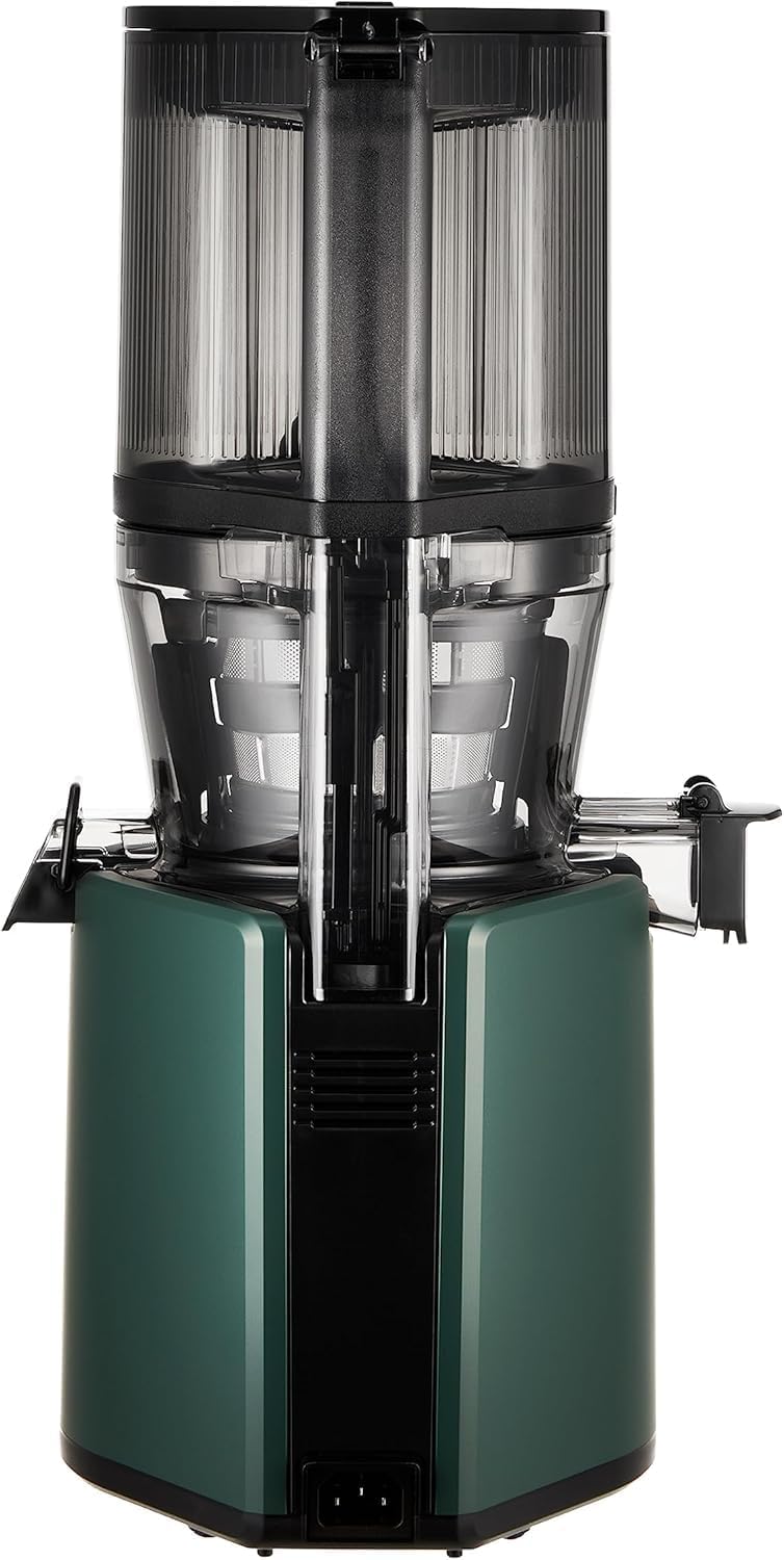 HUROM | Estrattore di succo per frutta e verdura | Slow Juicer | H320N | Spremiagrumi elettrico a freddo | Motore silenzioso | Facile da pulire | Con caraffa grande e filtro a setaccio da 2L | 200 Watt | Senza BPA | Nero