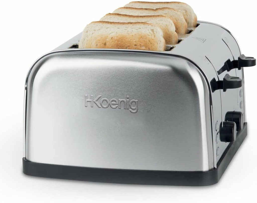 H.KOENIG TOS32 Tostapane 4 fette, acciaio inox
