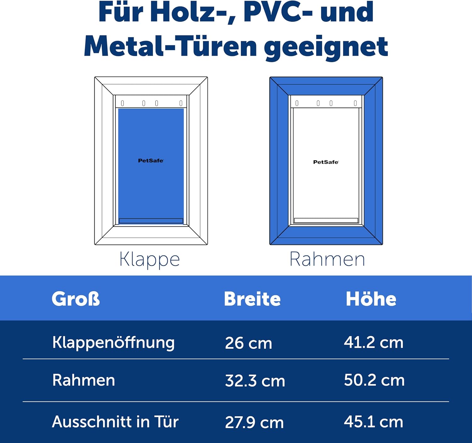 PetSafe Staywell Aluminium Haustiertüre, Energieeffizient und begrenzt Zugluft, Für Haustiere bis zu 100 kg, Gre XL