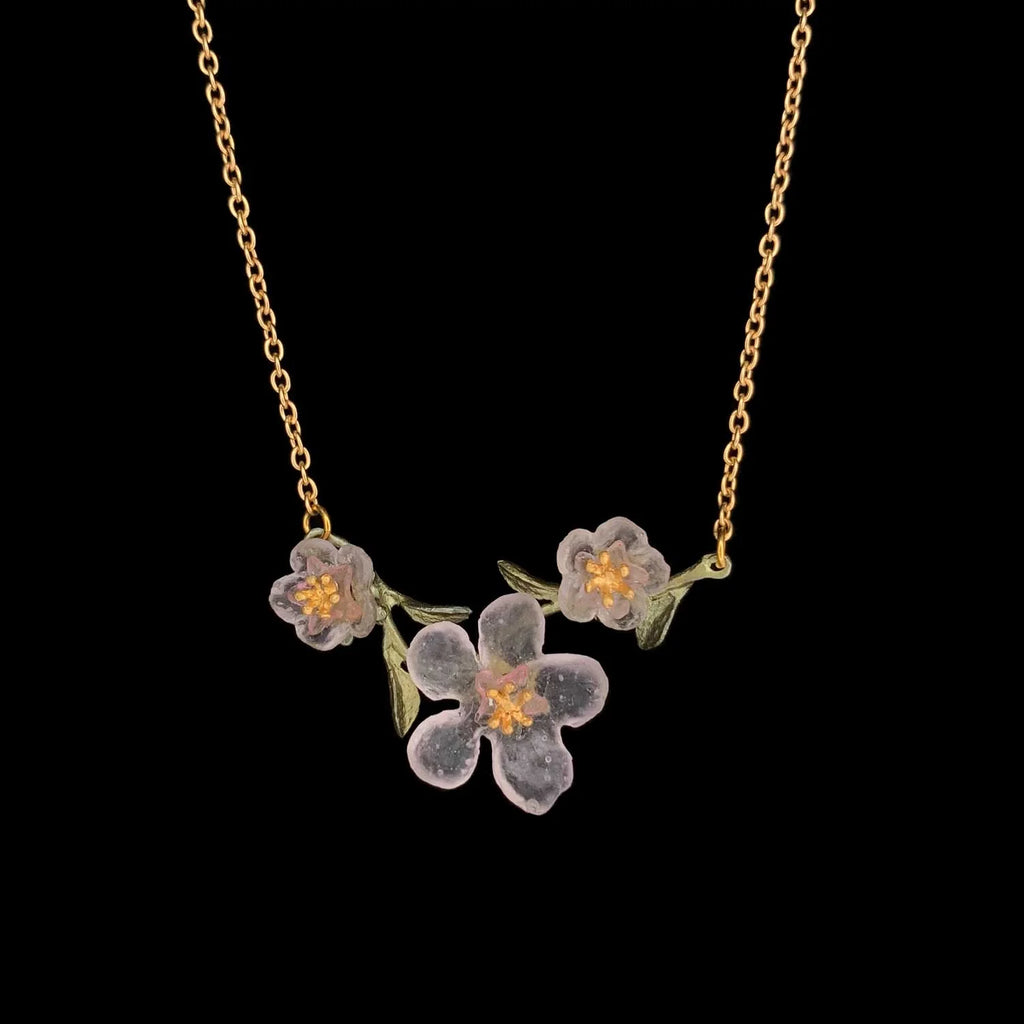 Pfirsichblüte Kette mit Anhnger - Blüte