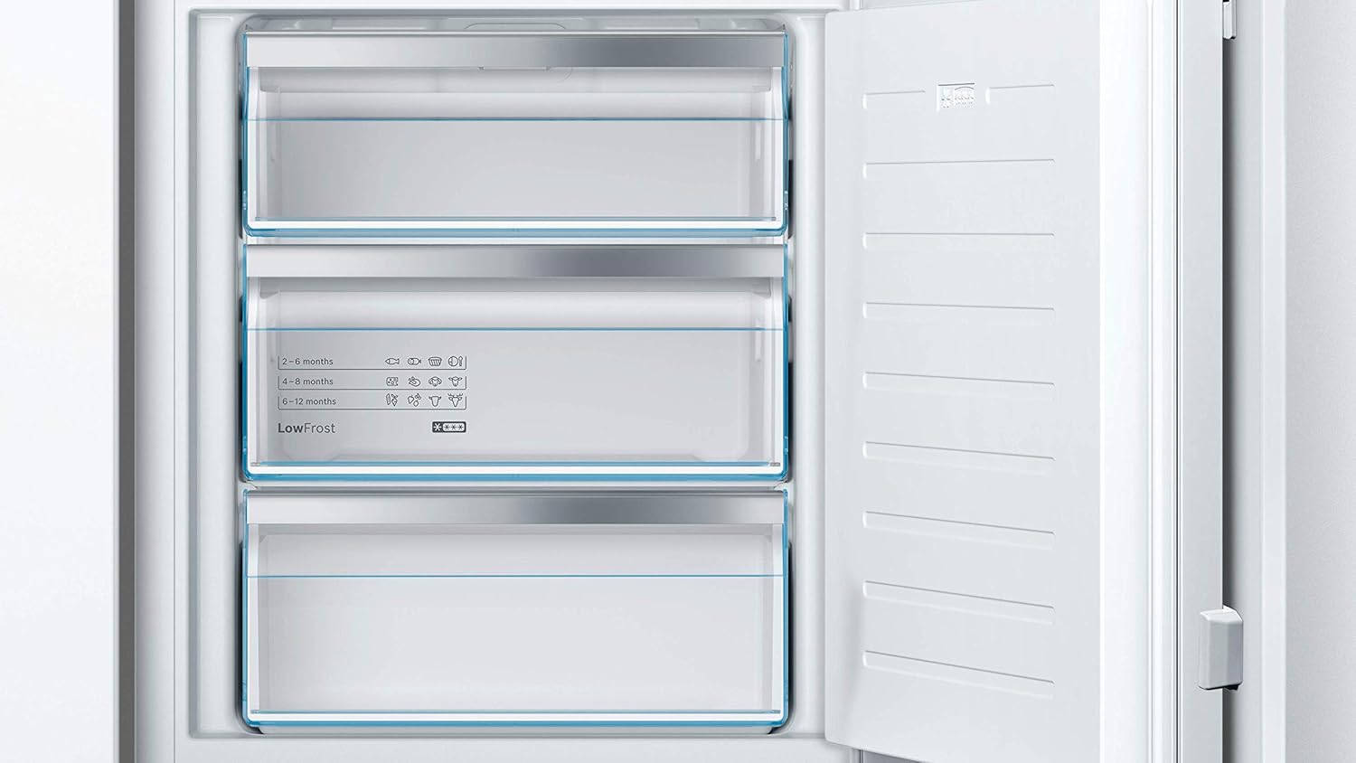 Bosch GIV11ADC0 Serie 6 Congelatore da incasso, 95 kWh, anno, 70 l, LowFrost, FreshSense, 72 x 56