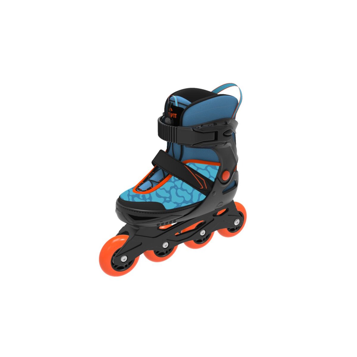 Pattini in linea morbidi per bambini CRIVIT, con aiuto per l'inserimento e maniglia di trasporto (Blu, 29-33) - B-Ware buono