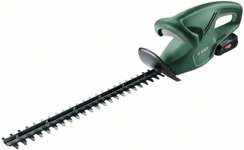 Bosch Akku Heckenschere EasyHedgeCut 18-45 (2 Akkus 2,0 Ah, 18-Volt-System, Messerlänge 45 cm, im Karton)