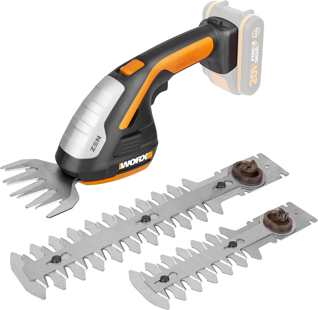 WORX WG730E Akku-Rasenmäher 20V - kraftvoller bürstenloser Motor - ideal für Gärten bis zu 200m² - 30cm Schnittbreite - Cut-to-Edge - 3 einstellbare Schnitthöhen - inkl. 4Ah Akku & Ladegerät