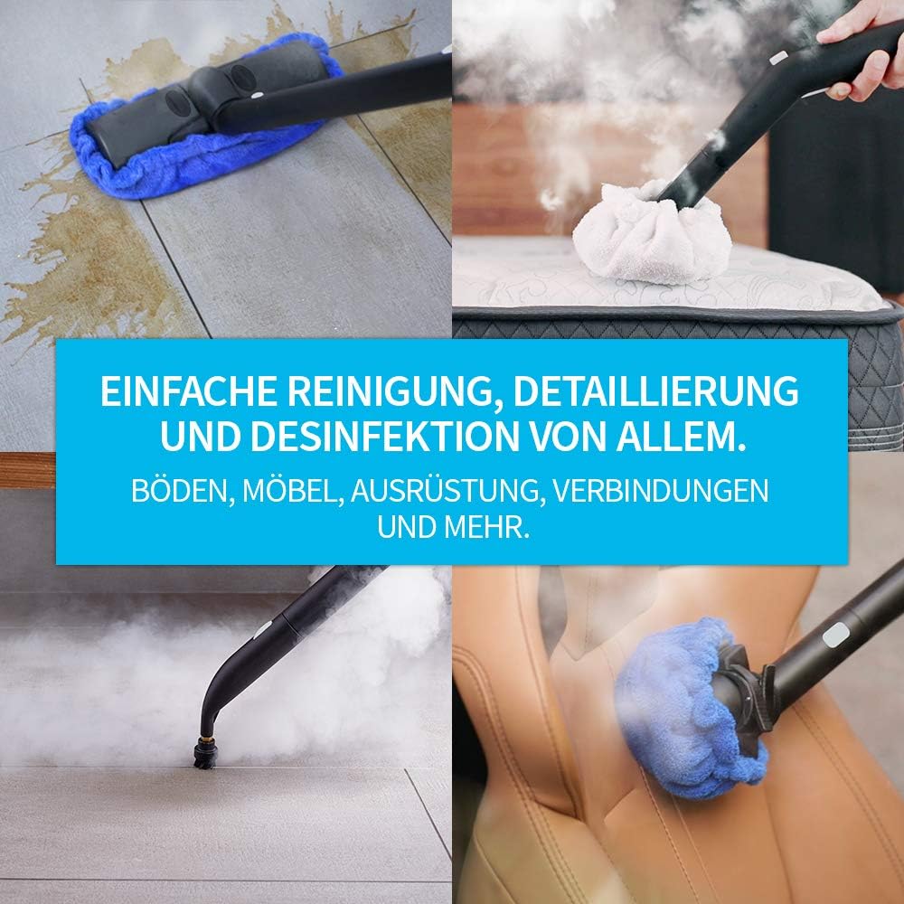 Dupray Neat Steam Cleaner, Multiuso, per la casa: pavimenti, mobili, auto e altro (Steam Cleaner Spina UE)