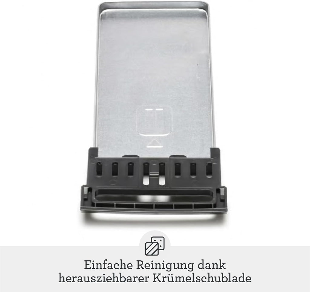 Sage - The Smart Toast - 2-Scheiben - Toaster mit Extra-Breiten Schlitzen - 5 Einstellungen, Schnelle Reinigung, Absenken auf Knopfdruck - Bräunungsgradkontrolle, Liftfunktion - Gebürstetes Aluminium