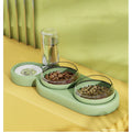 3-in-1 Deluxe Futterstation für Haustiere – Futternapf, Wasserspender & Snackaufbewahrung