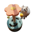 Eleganter Katzen-Kratzbaum im Blumen-Design – Ideal für kleine Rume