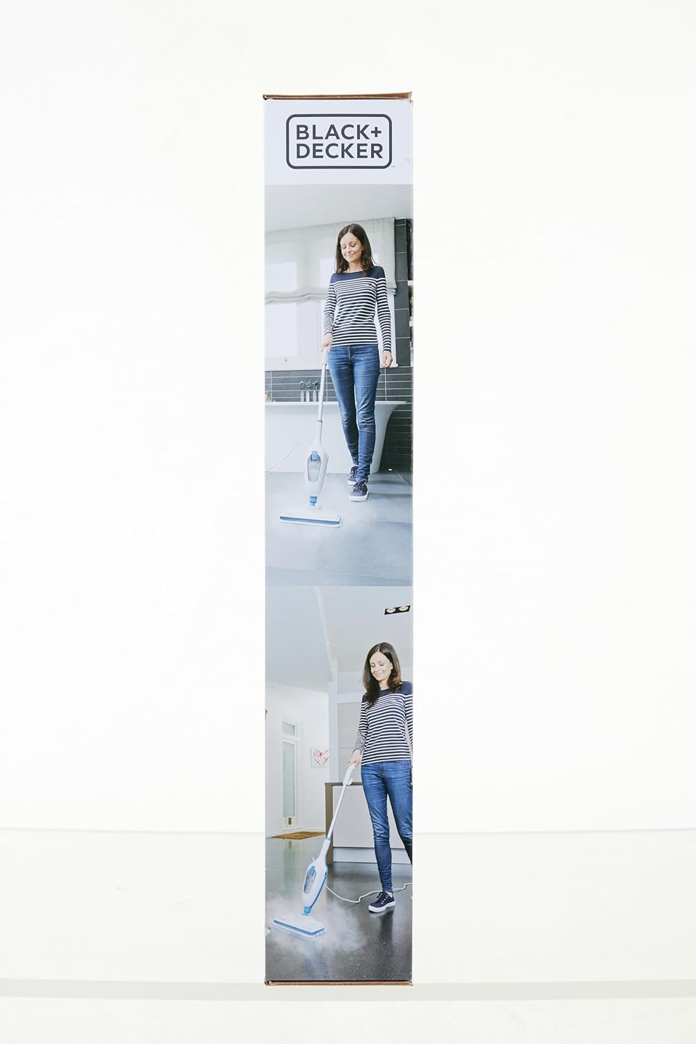 Black+Decker Scopa a vapore Steam Mop FSM13E1 da 1.300W (Pulitore a vapore per una pulizia igienica e profonda, manico e testa rimovibili, facile da usare, incl. 1 panno in microfibra)