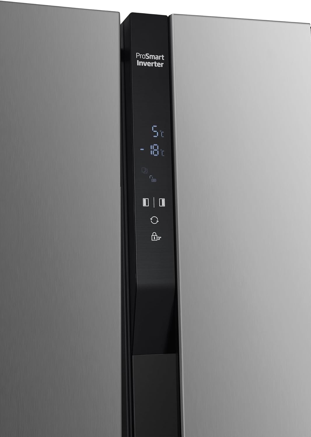 Beko GNO5322WDXPN Side-by-Side, frigorifero, congelatore, volume totale 532 l, vano frigorifero 347 litri, vano congelatore 185 litri, display multifunzione, NoFrost, dispenser acqua, acciaio inossidabile