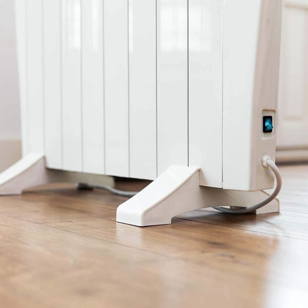 Cecotec Radiatore a olio con telecomando ReadyWarm 2500 Thermal. 1800 W, 12 elementi in alluminio, schermo LCD, 3 modalità di riscaldamento, timer, design sottile, protezione contro il surriscaldamento Overprotect System