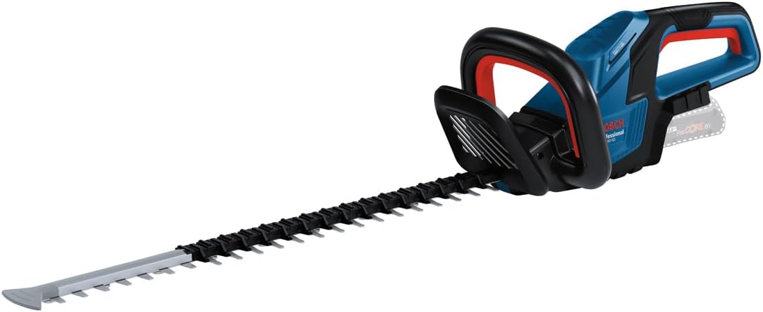 Bosch Professional Sistema 18V Batteria Forbici da siepe GHE 18V-60 (motore brushless, capacità di taglio di 20 mm)