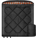 Mcota Winter 0 Grad Doppelschlafsack, Queen-Size-Größe, Schlafsack mit 100% Baumwoll-Flanellfutter, warm und wasserdicht, für 2 Personen Schlafsack für Camping, Angeln oder Jagd bei kaltem Wetter