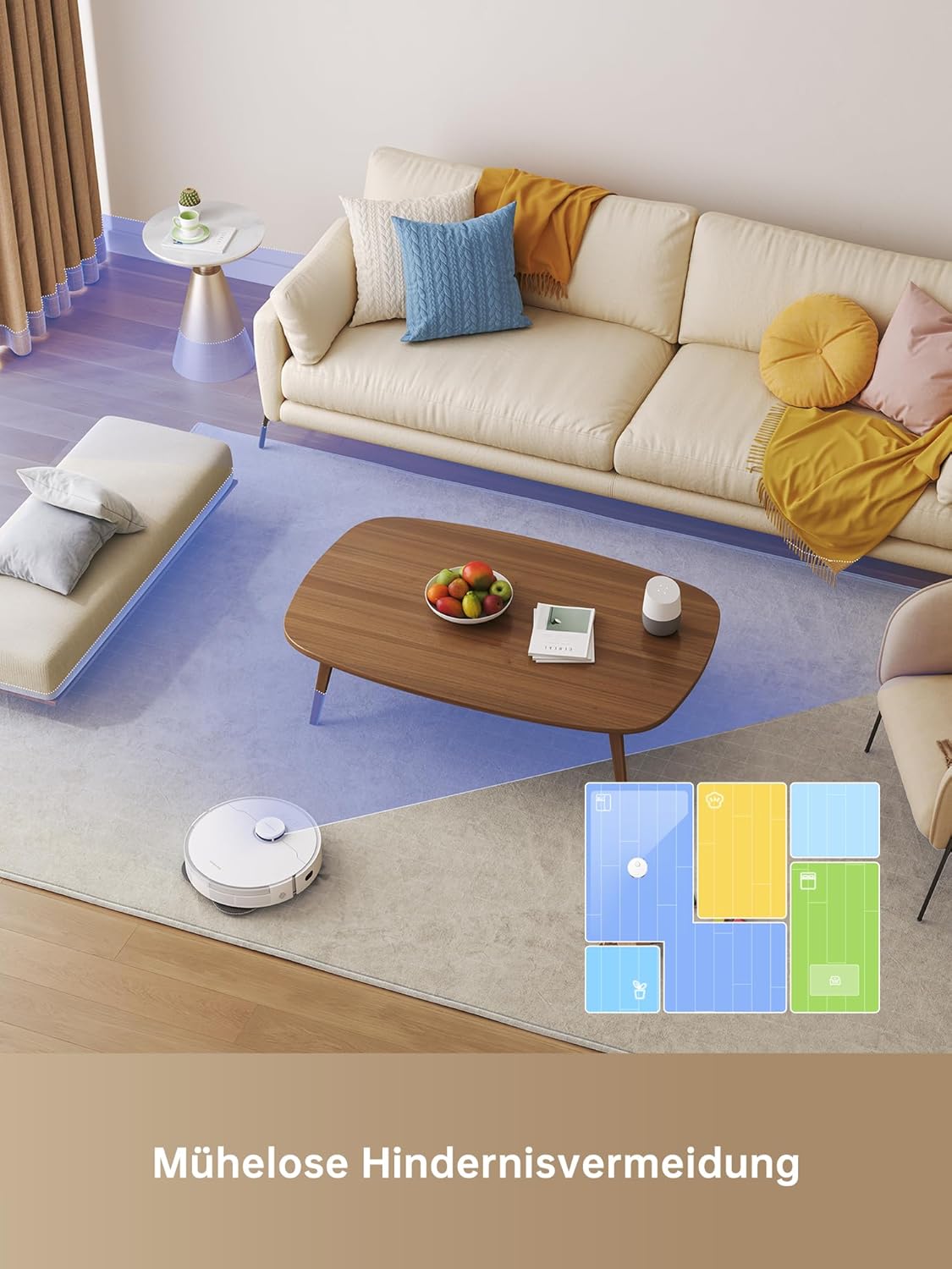dreame L10 Prime Saugroboter und Wischroboter mit Automatischer Waschstation von Wischpads, 7mm Mopanhebung, LDS Navigation, 4000Pa Saugleistung, 3D Mapping, WiFi/APP