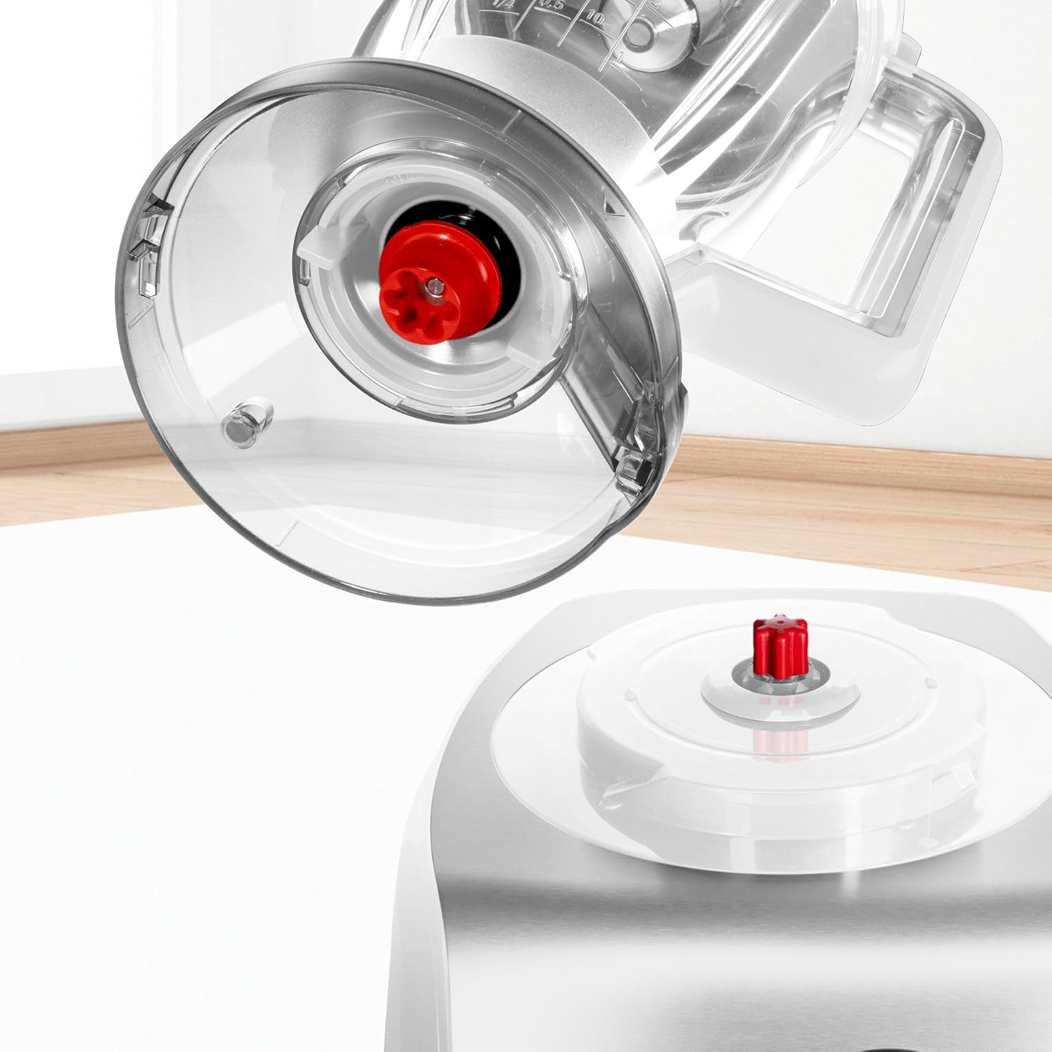 Bosch Kompakt-Küchenmaschine MultiTalent 8 MC812S814, 45 Funktionen, XXL-Rührschüssel 3,9 L, Mixer 1,5 L, Universalmesser, Rührbesen, schneiden und raspeln (fein,grob), 1250 W, wei/edelstahl