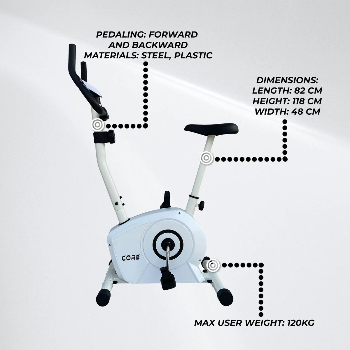 Core Heimtrainer 400, White