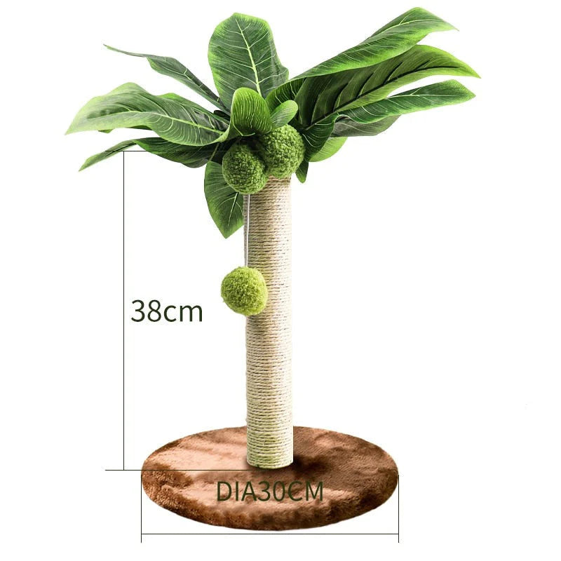 Katzen-Kratzbaum PALMO – Stilvoller Kratzbaum im Palmen-Design für Spiel, Spa und Entspannung