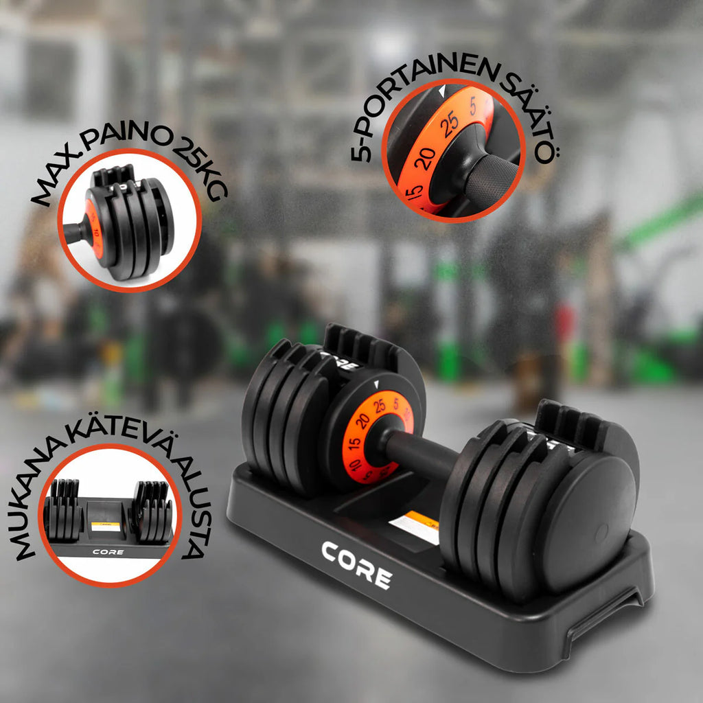 Core Verstellbare Kurzhantel 25 kg