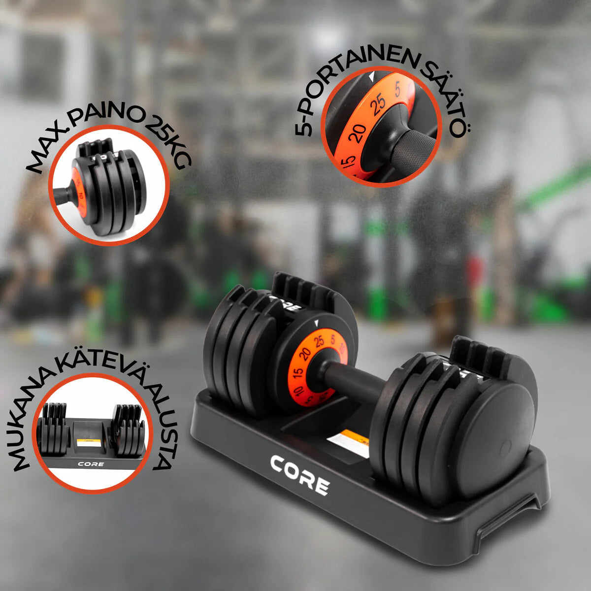 Core Verstellbare Kurzhantel 25 kg