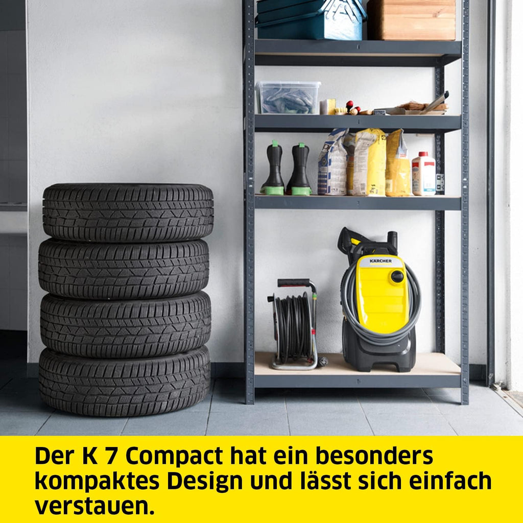 Idropulitrice Krcher K 7 Premium Power Home, pressione: 180 bar, portata: 600 l/h, resa oraria: 60 m/h, potenza: 3.000 W, avvolgitubo, con pistola, ugello rotante, lancia VarioPower