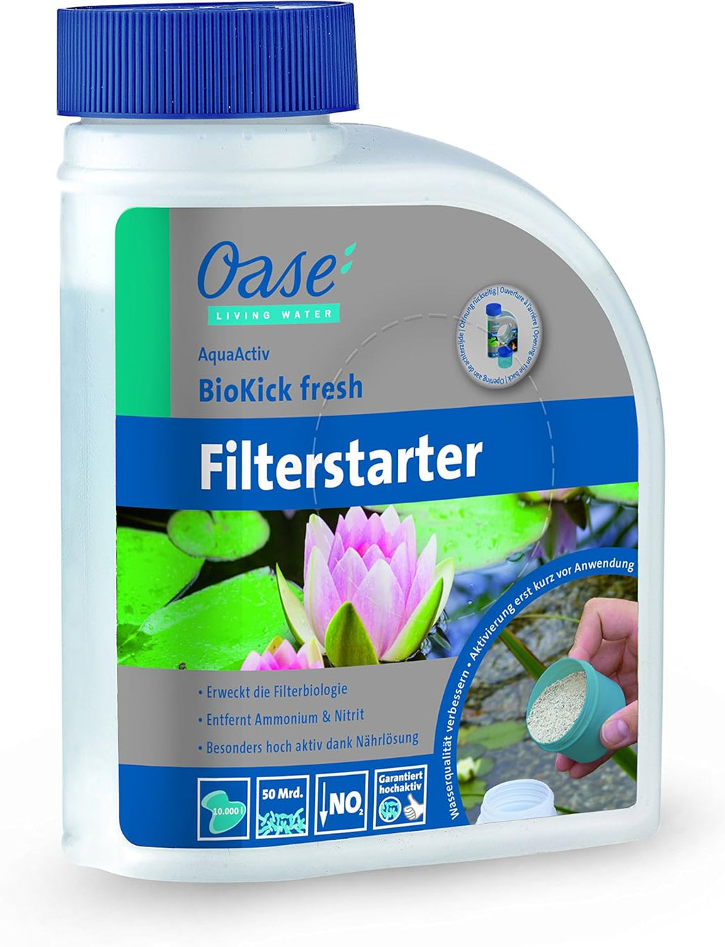 OASE 50499 Filtro a pressione BioPress Set 4000, Set filtro per laghetto per una rapida ed efficace eliminazione delle alghe, Set completo con pompa filtro e chiarificatore UVC