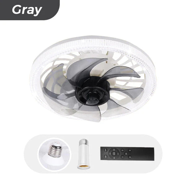 BreezeLamp - Luce ventilatore da soffitto regolabile con telecomando