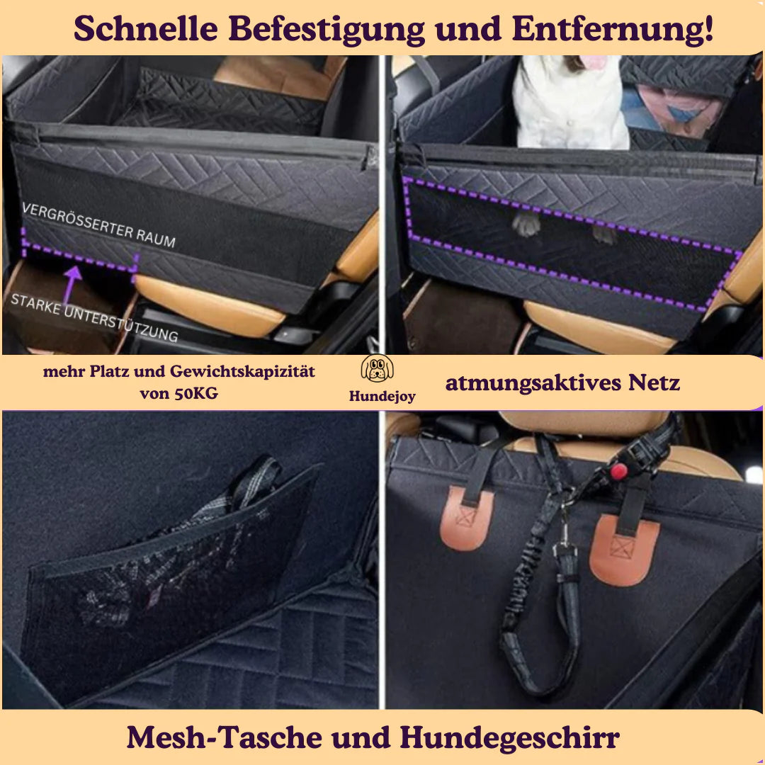 Premium Hunde-Autositz - Sicher und Komfortabel für Unterwegs