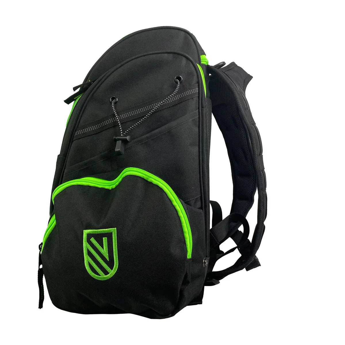 Viking Discs Rucksack Pro, zaino da disc golf, nero/lime