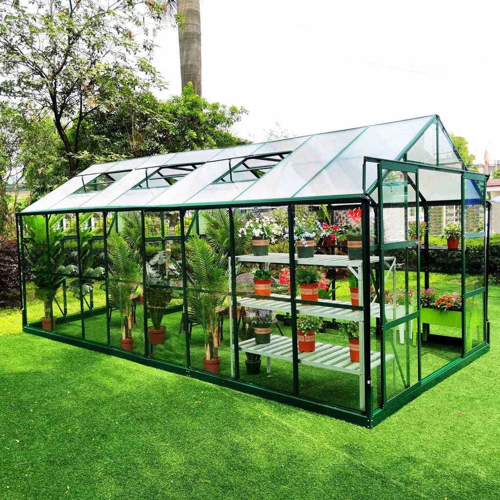 Serra Metalcraft, 14,4m, vetro di sicurezza 4mm, verde