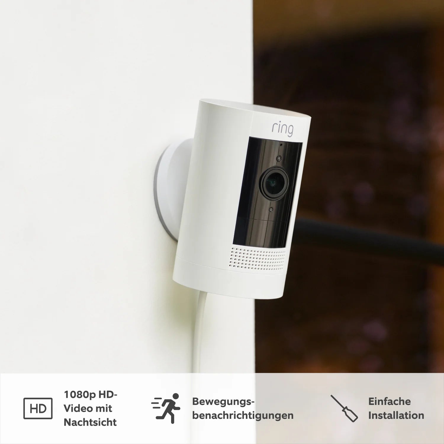 4er-Set Auenkamera Netzstecker | Stick Up Cam Plug-In