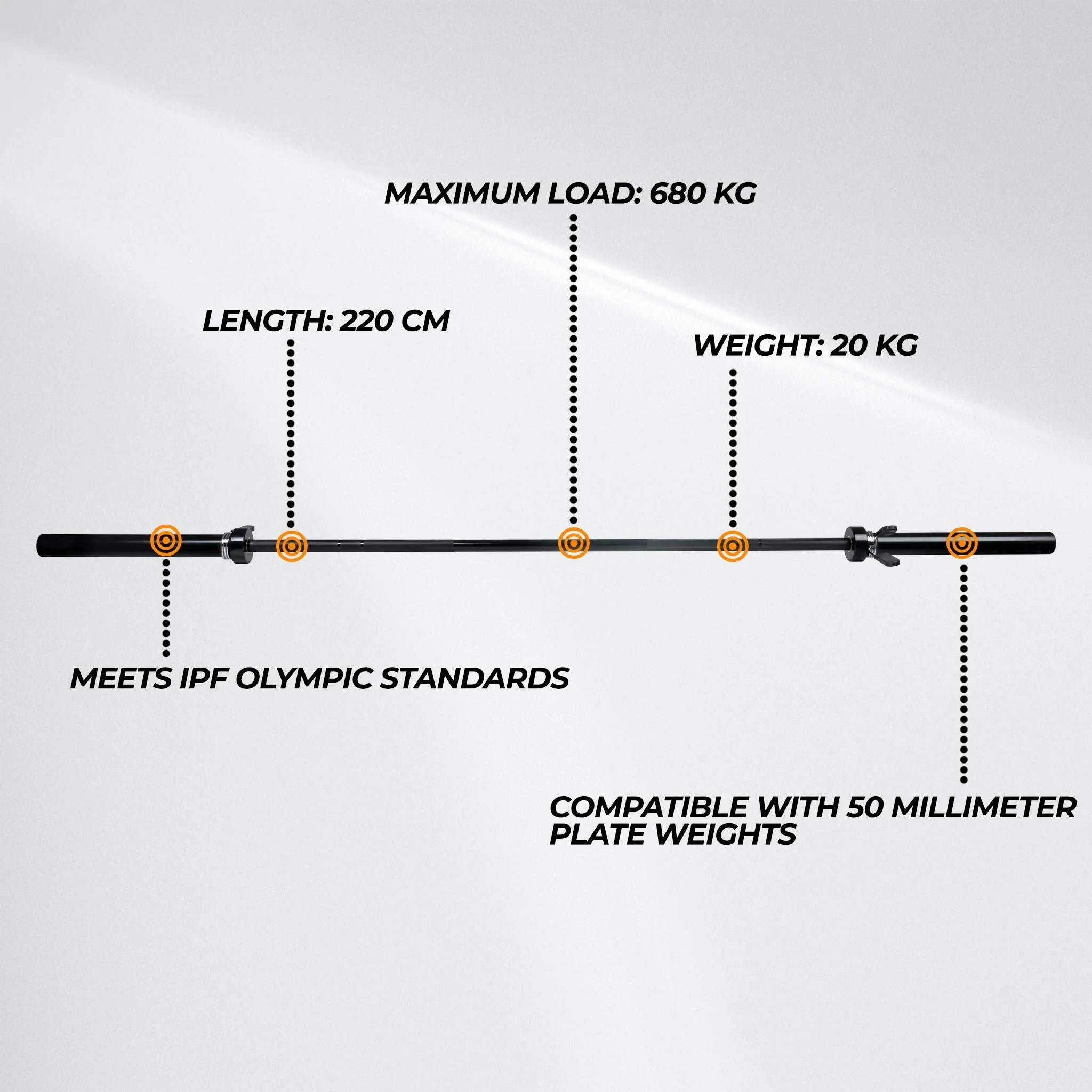 Core Langhantel Olympia 20kg