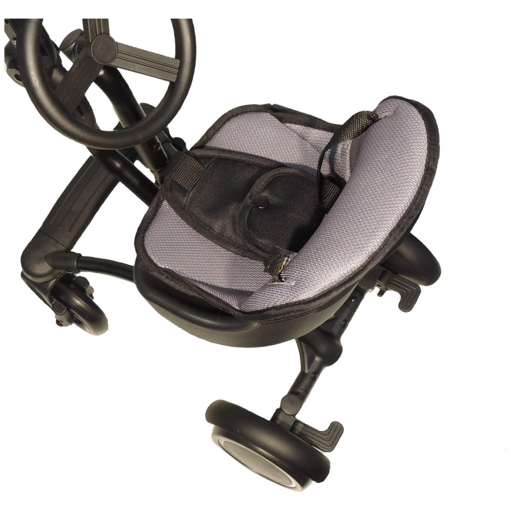 EICHHORN Passeggino Sedile Gemellare Uptown Rider, seduta 20 cm, con fissaggio laterale per maggiore libertà di movimento delle gambe