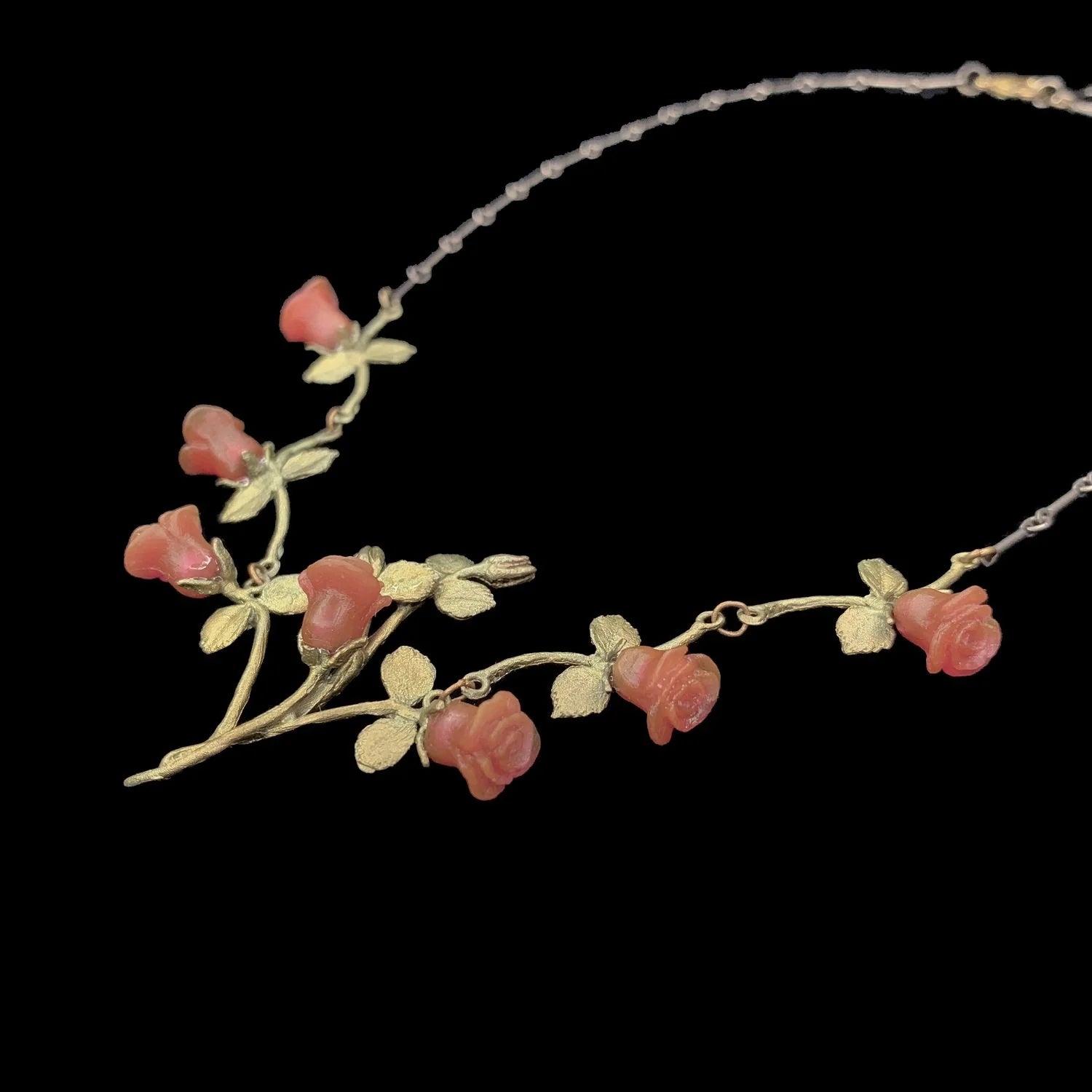 Collana Rosa Rossa - Piccoli Fiori