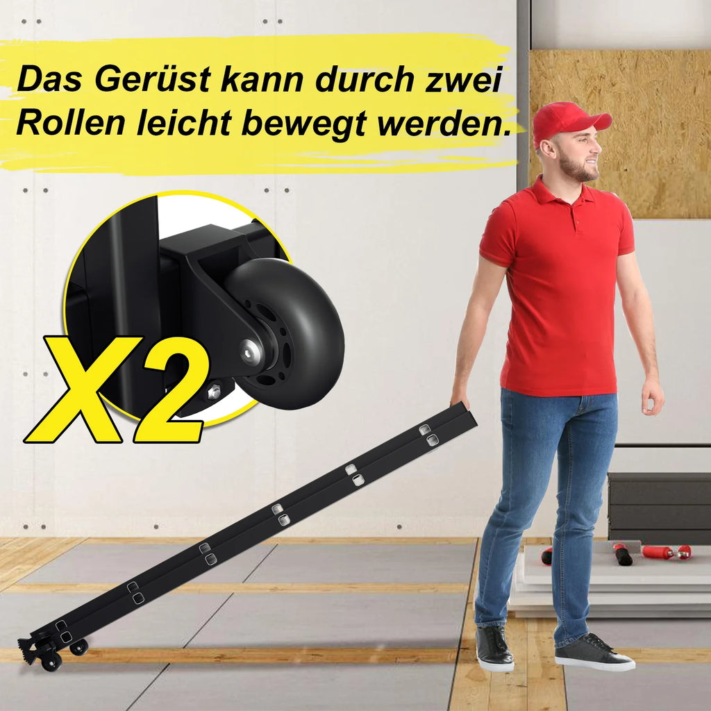 Sonnewelt Gerüst 4 in 1  Alu Multifunktionsleiter 6+6 Stufen