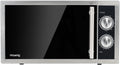 H.Koenig Microonde e Grill 2 in 1 VIO9, 25L, Piatto Girevole 27cm, 10 Livelli di Cottura fino a 1000W, Scongelamento, Cottura Combinata, Display LCD