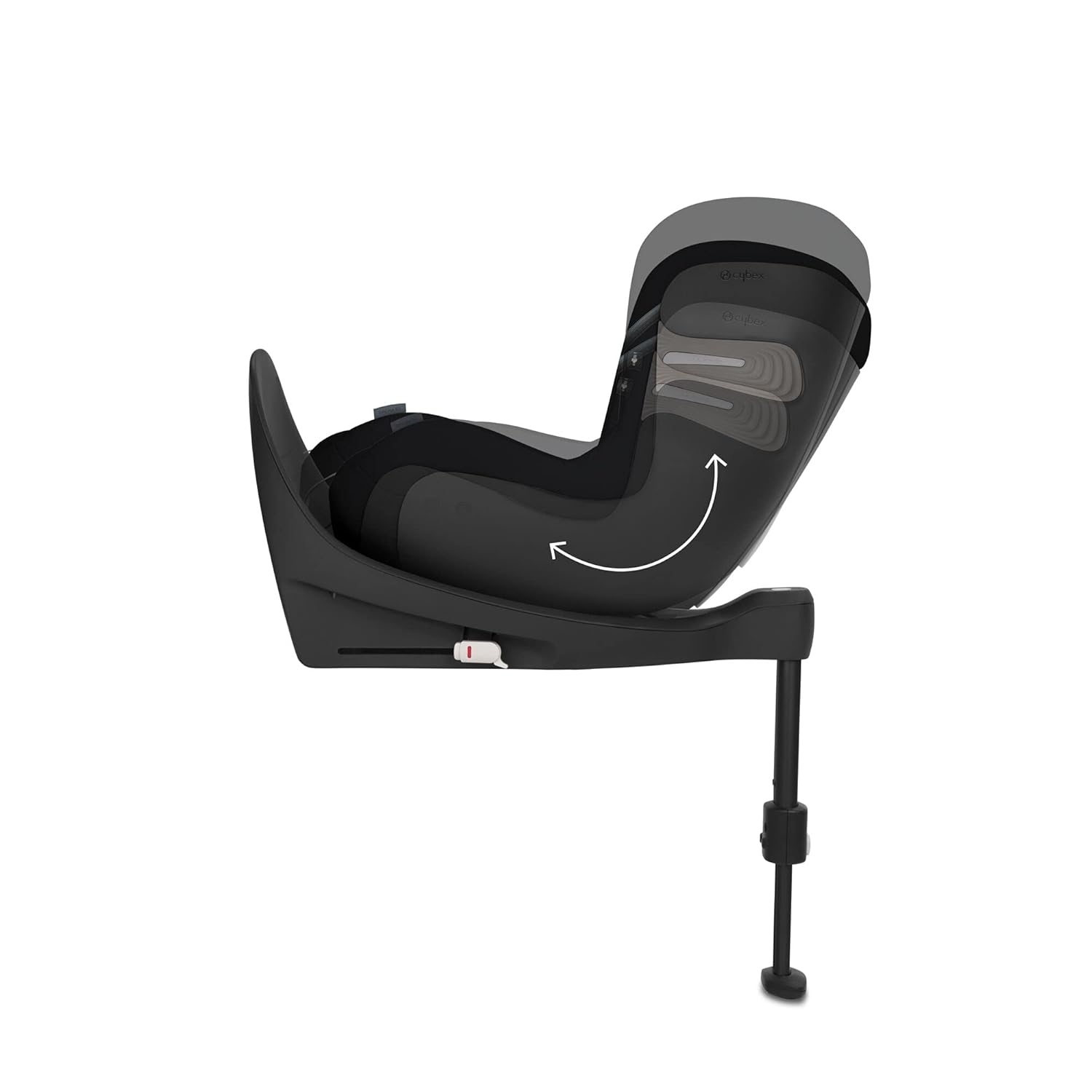 CYBEX Gold Kinder-Autositz Sirona S2 i-Size, Ab ca. 3 Monaten bis 4 Jahren, Max. 18 kg, SensorSafe kompatibel, Granite Black